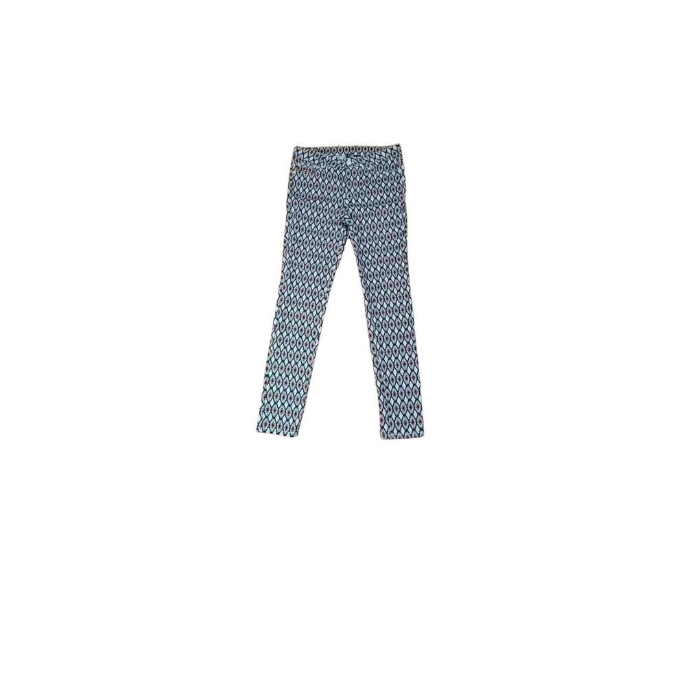 Bisou Bisou denim Print Pants Stretch Patterned Denim Pants